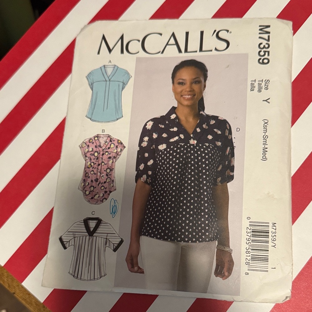 Women's Navy Polka Dot Top
